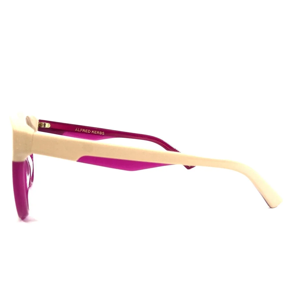 Alfred Kerbs Eyeglasses Frames ANDREA BEPU Beige Clear Purple Fuchsia 53-18-145